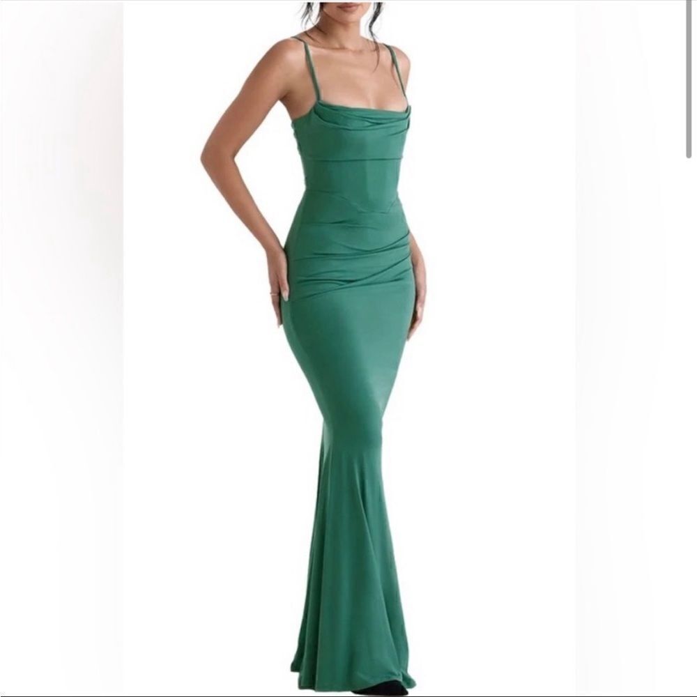 House of CB Milena Gown Pine size L+ NEW